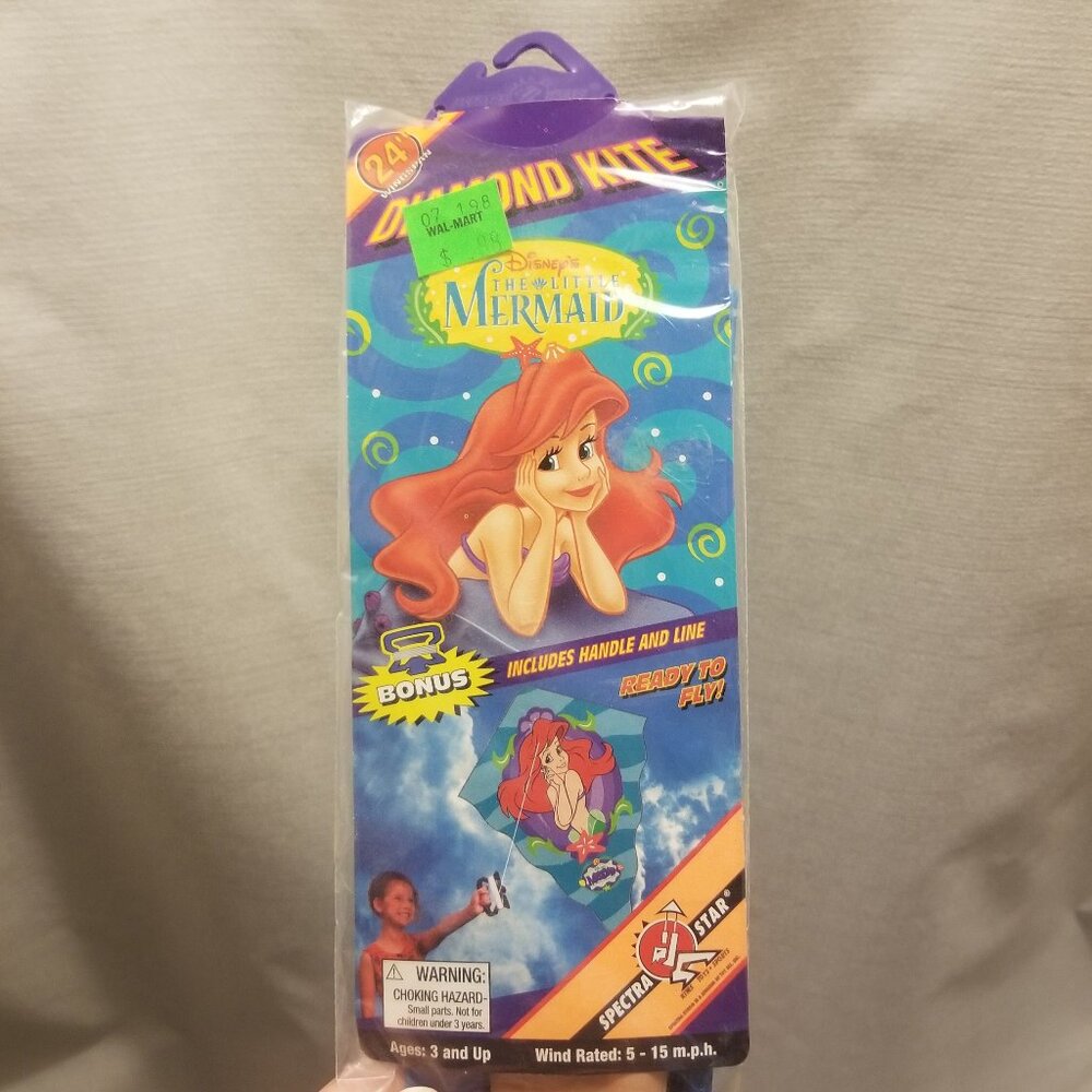 NWT NIB colorful vtg Little Mermaid Ariel kite - Picture 2 of 7